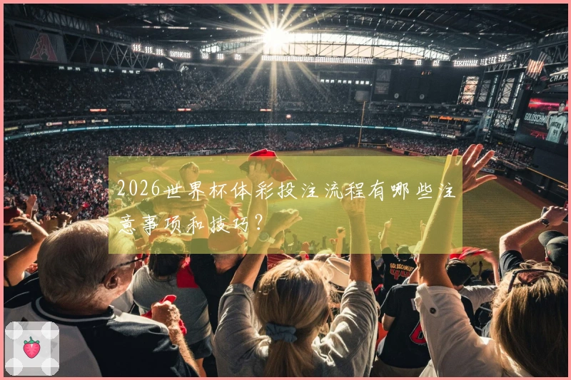 2026世界杯体彩投注流程有哪些注意事项和技巧？